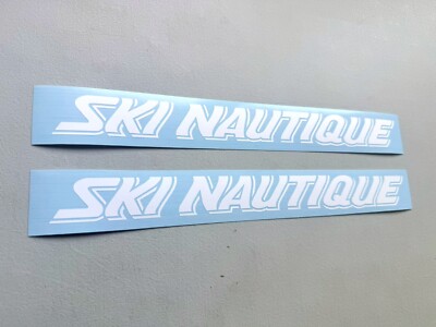 Ski Nautique Vintage Boat Decals SET OF 2 Vinyl Decal Stickers
