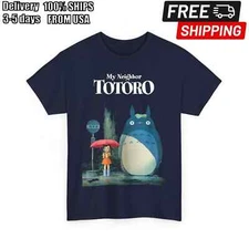 Studio Ghibli My Neighbor Totoro Hayao Miyazaki T Shirt Unisex Heavy Cotton Tee