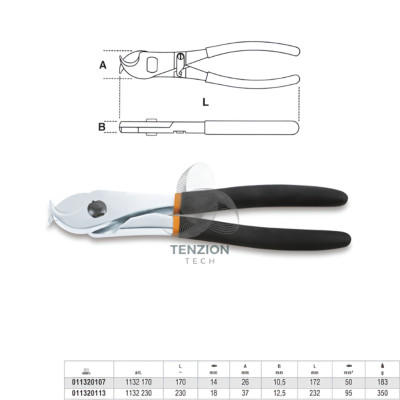 Kabelschneider für isolierte Kabel Kupfer Aluminium - Beta 1132