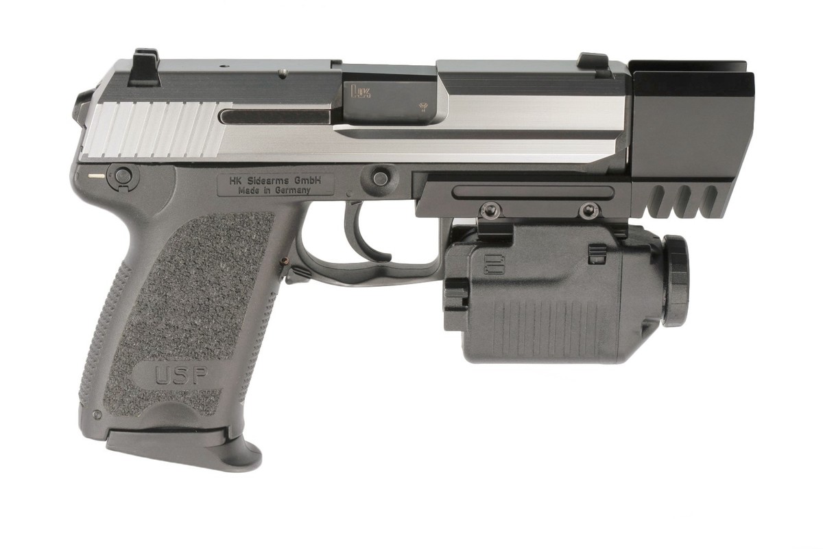 Match Weight - Compensator with Light Rail - Fits HK USP Compact 9