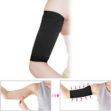 2X Slimming Black Arm Belt Band Toning Control Shaper Calorie Massage Fat Buster