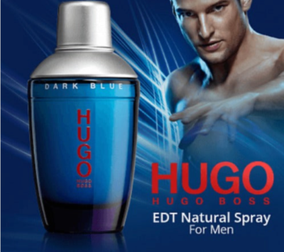 HUGO BOSS DARK BLUE 75ML EDT SPRAY FOR HIM QUICK POSTAGE UK