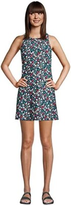 NWT Lands End Chlorine Resistant Scoop Neck Swim Cover-up Size 8 $120 6D518