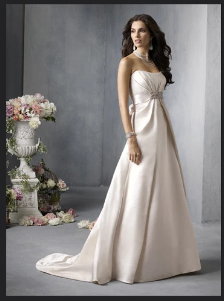 Jim Hjelm A-Line Strapless Sleeve Wedding Dresses for sale | eBay