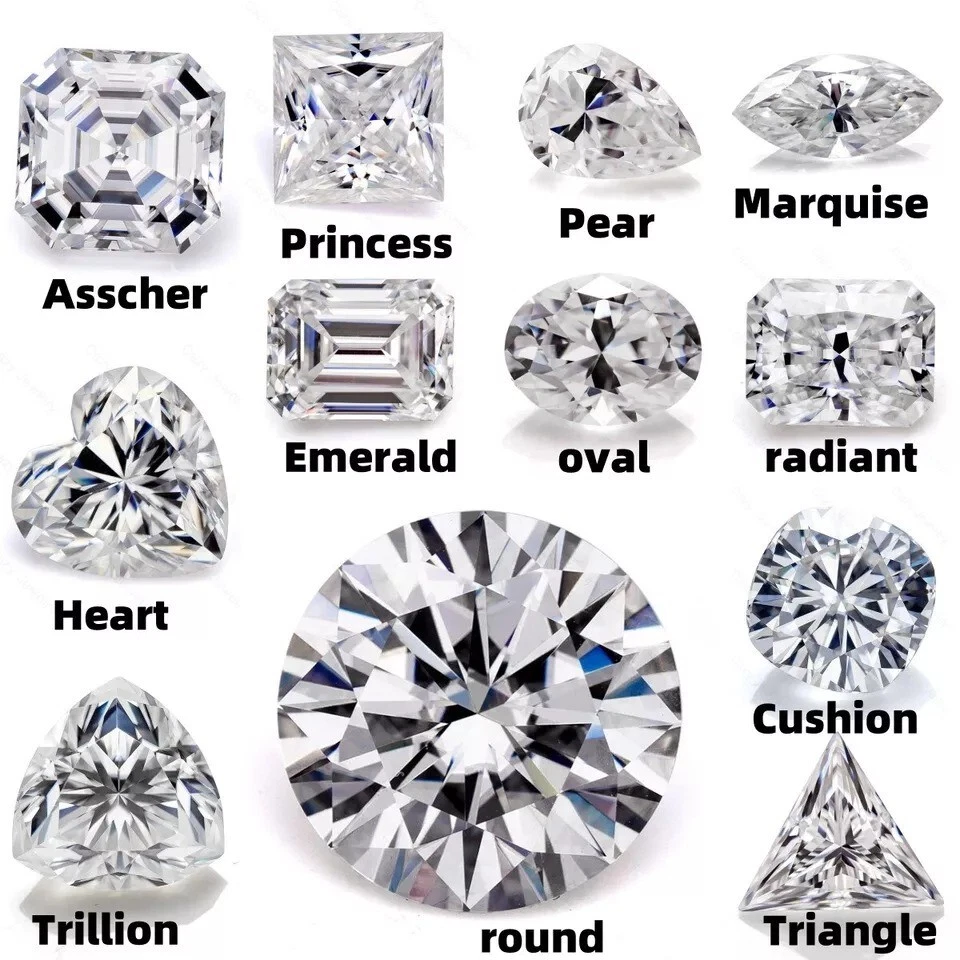 Loose All Shapes Moissanite IF Clarity, D Color Certified 1.00 to 5.00 Carat - Image 4 of 4