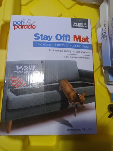 Stay Off Mat Indoor Pet Training Sonic Repellent for Dogs and Cats 48"x 8" NEW