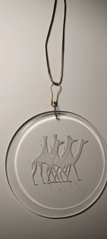 Lote 4 Adornos Navideños Vintage Pájaro Florida Oso Acrílico Transparente Cerámica Indio Foto 3 de 4