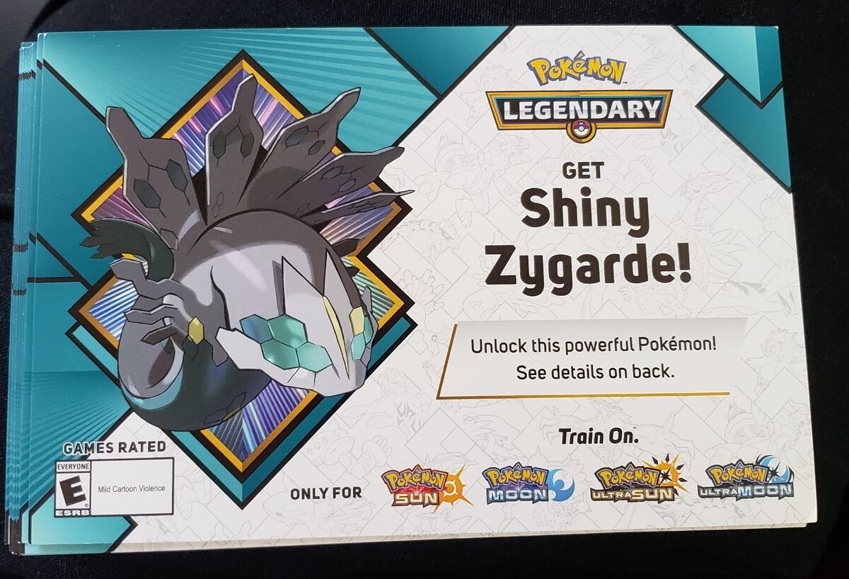 Pokémon Lendário Shiny Zygarde em Junho