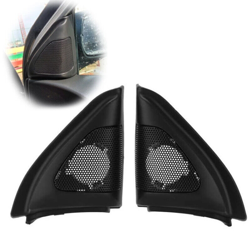 Pair Car Door Tweeters Speakers Panel Cover Trim Fit For Toyota