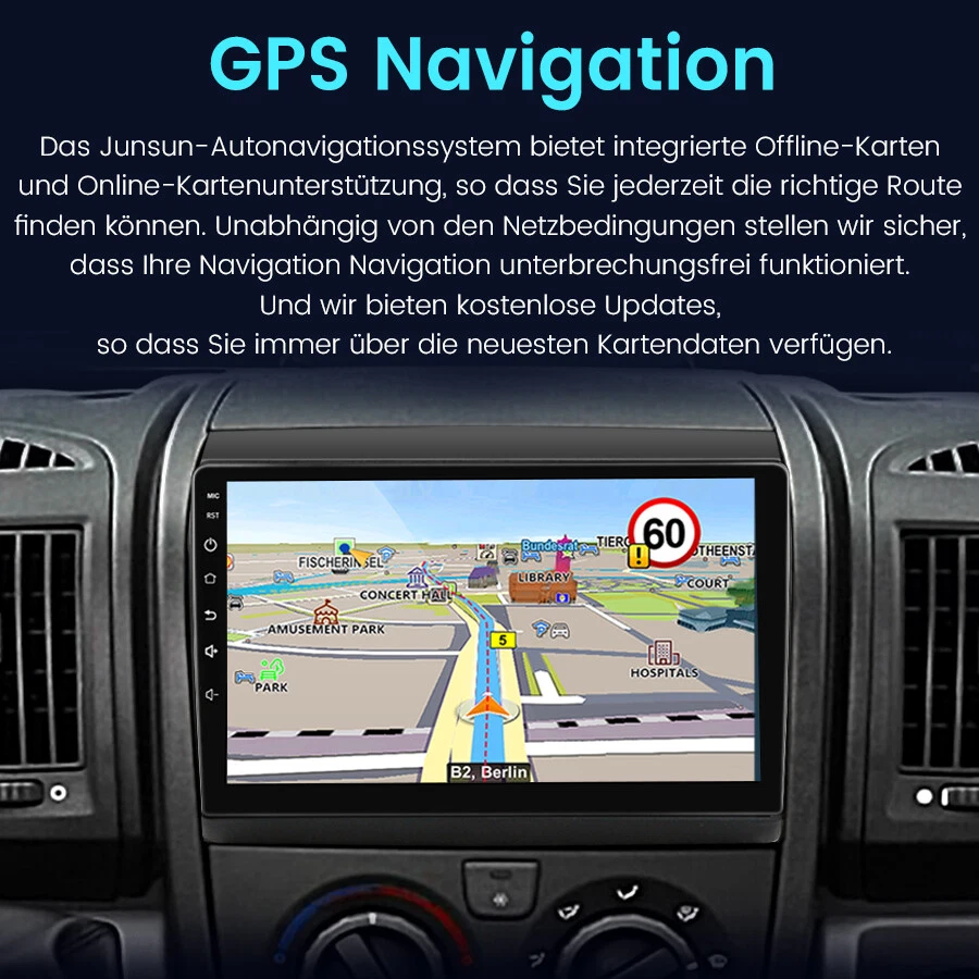 9" Android 14 Für Fiat Ducato 2011-2022 Autoradio GPS NAVI SAT DAB+ Carplay WIFI - Bild 4 von 4