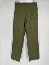 Boy Scouts of America Pants Mens 30 Green Official Uniform Chino Raw Hem