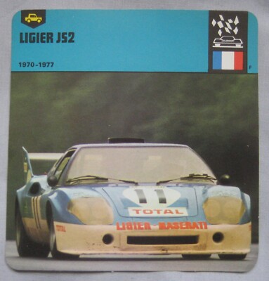 Ligier JS2 - Edito - Service Information Collectors Card