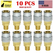 Quick Coupler 10 pc Heavy Duty Air Hose Connector Fittings 1/4 NPT Plug