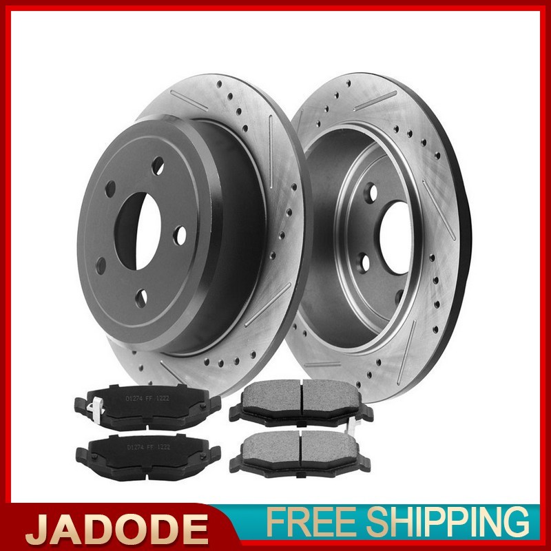316mm Rear Brake Rotors Kit For Jeep Wrangler Brake Disc Rotors and Brake Pads
