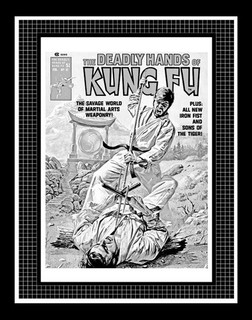 Bob Larkin Deadly Hands of Kung Fu #21 Rara Produzione Art Cover Monotona