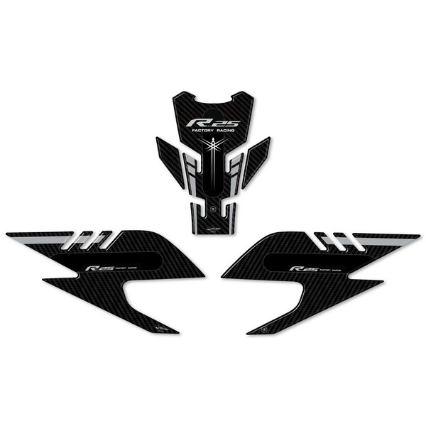 Sticker Set Gel 3D Schutz Tank Motorrad Kompatibel Yamaha Yzf R25 2019-23-image