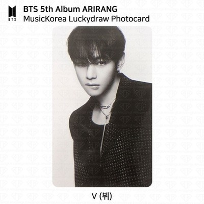 BTS 5th Album ARIRANG MusicKorea Lucky Draw Photocard Jungkook