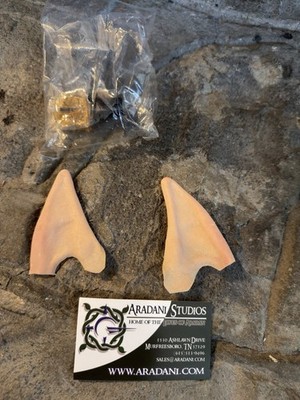 Aradani Studios Elf Costume Ear Tips, Beige, Adult Unisex One Size