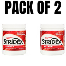 Stridex Single-Step Acne Control   Maximum   90 Soft Touch Pads Pack oF 2 