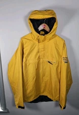 Peak Performance R&D Goretex Smock Jacket Men’s XL Yellow Anorak Vintage
