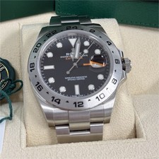 2021 Rolex Explorer II 216570 42mm Black Dial Steel Auto Wristwatch Box & Papers