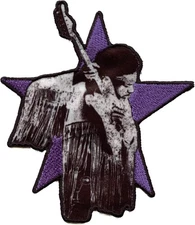 Patch - C&D Visionary - Jimi Hendrix Star 3.5"x4" Iron-On NEW Music Band