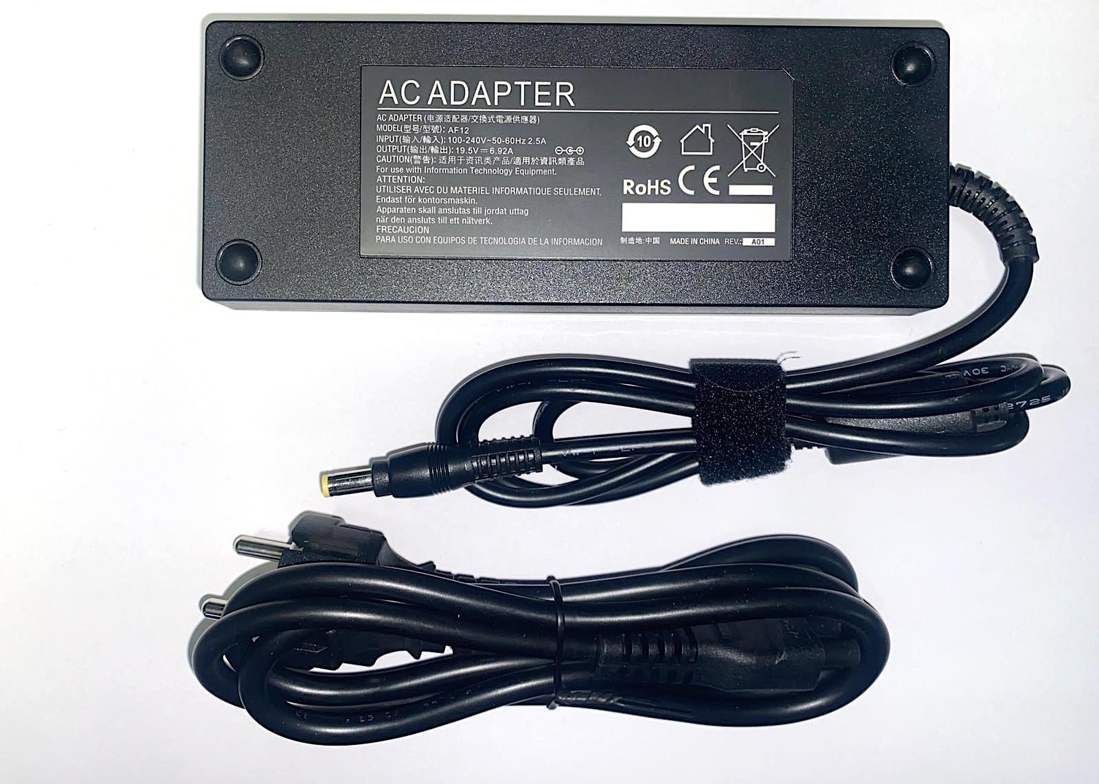 Alimentatore caricabatteria compatibile con Acer 135W 19,5V - 6,92 Ampere - 5,5*