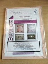 Keepsake Card Craft Embossing Board Dress to Impress, Handbag, Romper, Briefcase