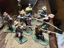 Civil War Confederate Infantry Hand Painted Toy Soldiers 54mm 1/32 Lot 2