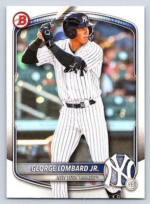 GEORGE LOMBARD JR.  YANKEES  2025 BOWMAN DRAFT #BD-43 