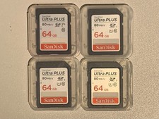 4 -SanDisk 64 GB SDXC Cards All Four Cards One Price 