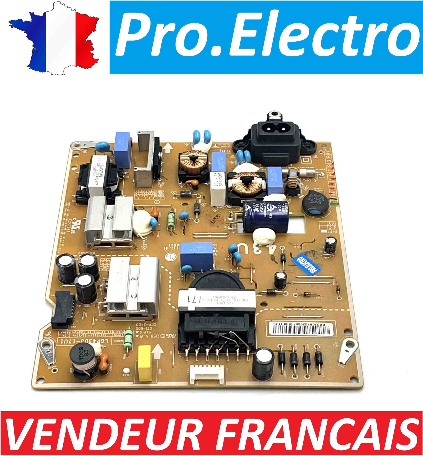 LG 43UK6300PLB 43UK6400 LGP43DJ-17U1 EAX67209001 (1.5) TV Power Supply