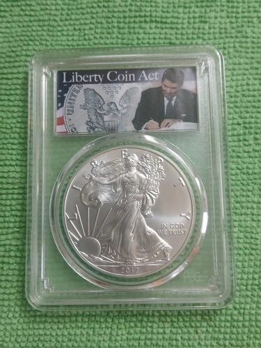 2017 - Silver American Eagle - PCGS MS 70 First Strike