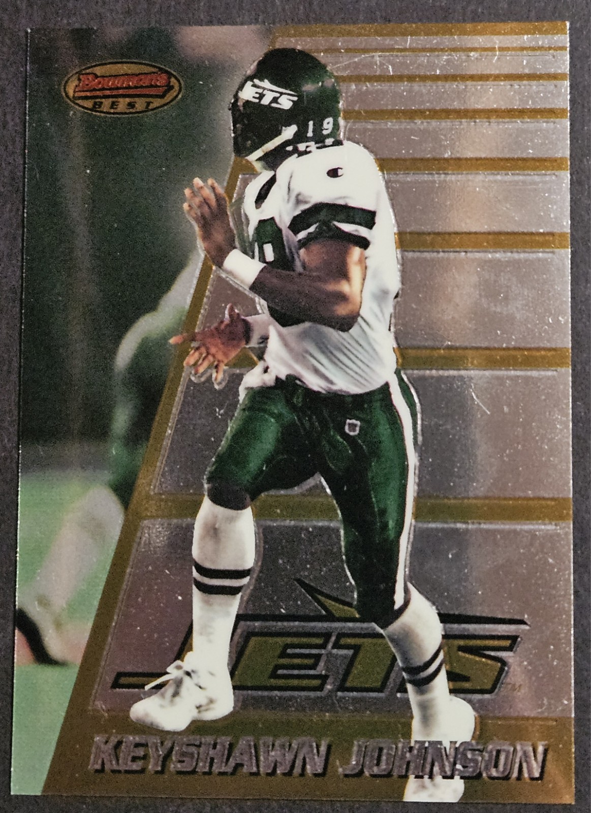 1996 Bowman's Best #180 Keyshawn Johnson Rookie RC USC Trojans New York Jets