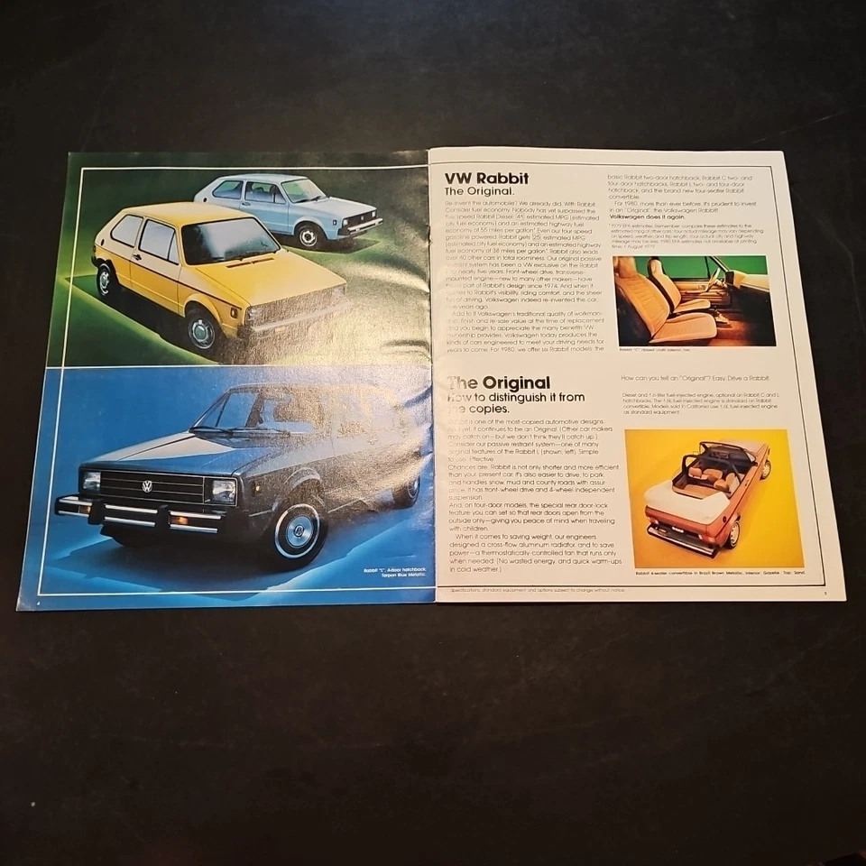 Lote De 7 Folletos Vanagon Volkswagen Años 70 Y 80 De Colección Foto 3 de 4