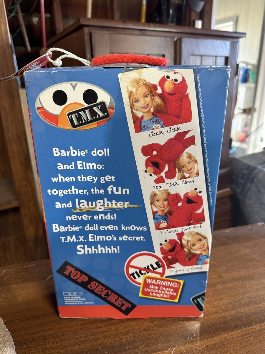 Sesame Street Barbie Doll Tickle Me Elmo Mattel K5499 2006 for