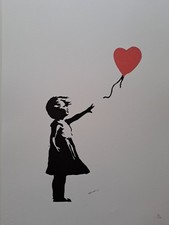 Banksy Art Print - Balloon Girl - Certificate