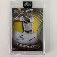 2022 Chrome Black Gold Refractor /50 Bryan De La Cruz Auto