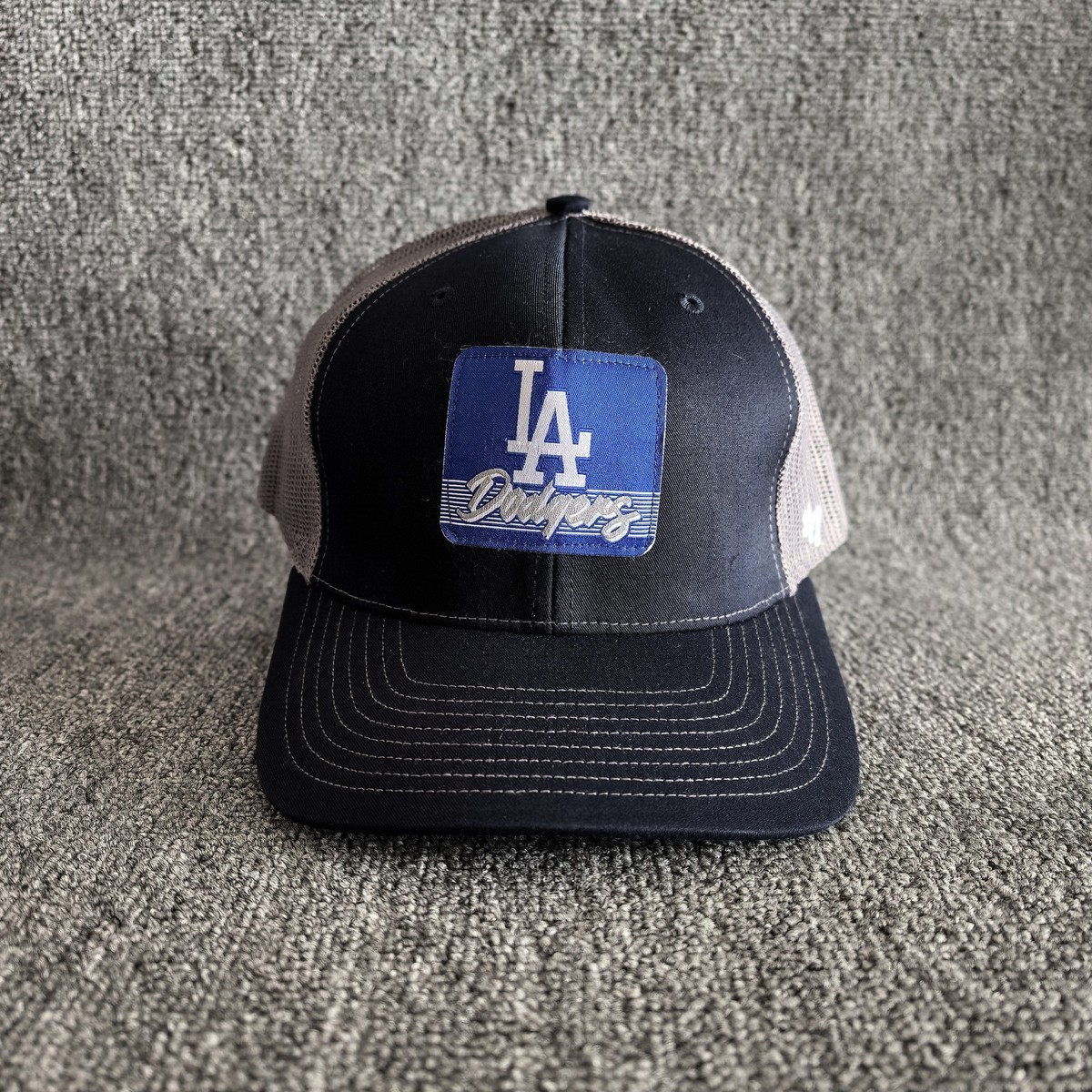 47 Brand Los Angeles Dodgers Trucker Hat Navy Grey Snapback Cap New