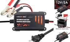 2v 2A Battery Charger, Trickle Charger for Lawn Mower Battery, Motorcycle, 1