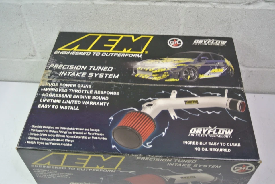 AEM 22-401B 92-00 Honda Civic Del Sol Blue Short Ram Intake System Foto 2 de 4