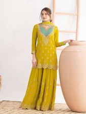 Salwar Kameez Pakistani Indian Wedding Party Wear Dress Bollywood Palazzo Suit