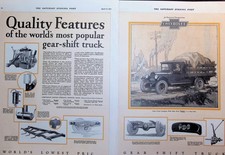 Original 1927 Chevrolet Truck Ad World Popular Gear Shift Stake Body