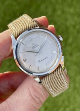 Omega Globemaster Ref 2852 Steel 34mm vintage rare watch + Box