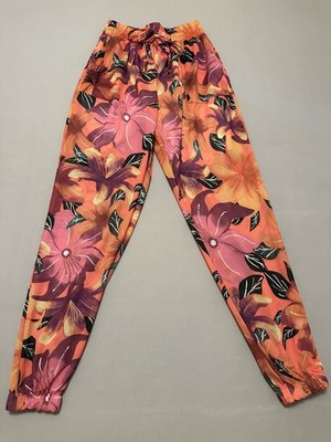 Nana Women's Tropical Floral Jogger Pants, Size L.