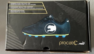 Puma Procat Speed Force Soccer Cleats Black/white Size 13 Youth New!
