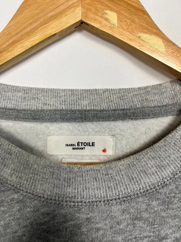 Isabel Marant Étoile – Sweat logo Marant gris chiné T36 - Photo 4/4