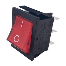 Red Panel 6Pin Rocker Switch 16A 125V Double Pole 250V 220V for RK1-01