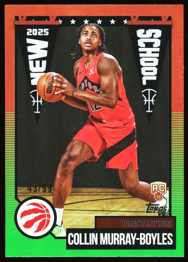 2025 Topps Collin Murray-Boyles ROOKIE RC New School Green Rainbow Foil /99