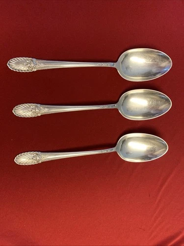 3 Sterling Silver Serving Spoons. Pattern Is Riviera By International